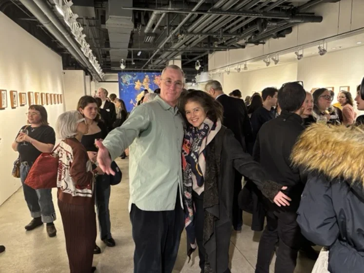 Image of gathering at Chelsea Walls Gallery 
