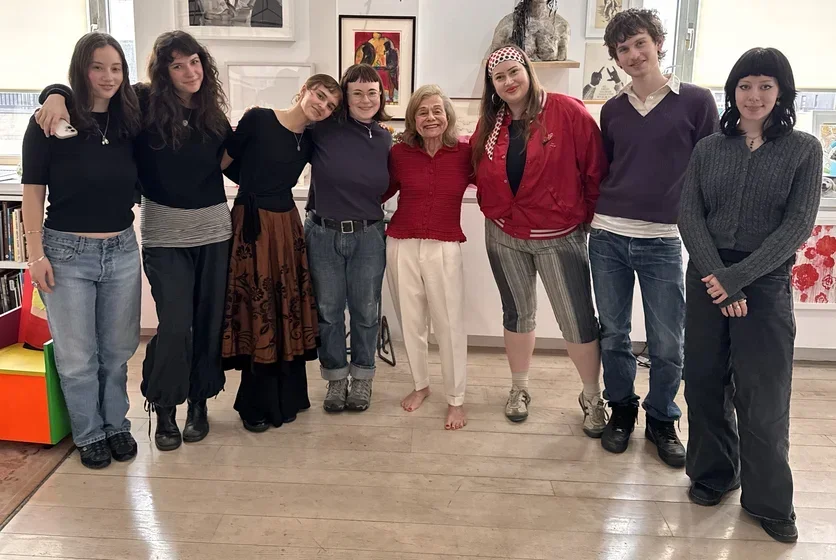 Image of Fellows with Laura Skoler