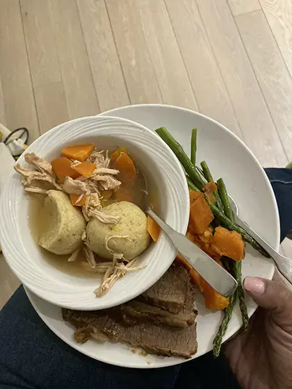 Image of matzah ball soup